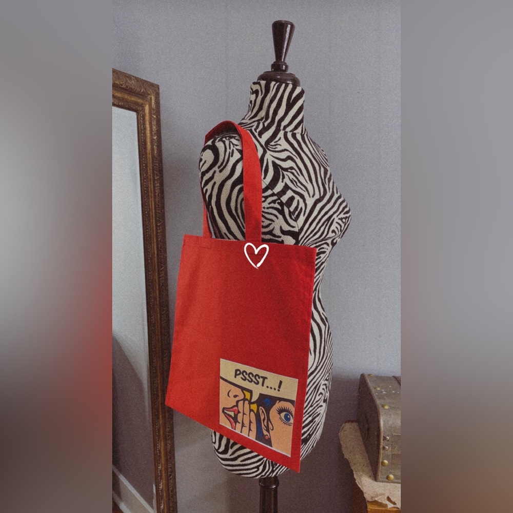 New Vibrant Red Artistic Tote Bag